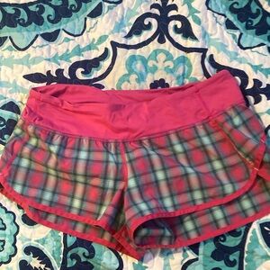 Lululemon plaid shorts